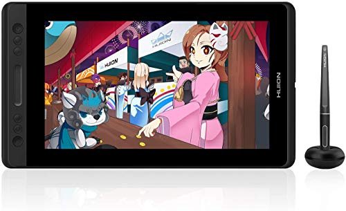 HUION KAMVAS Pro 13 Graphics Drawing Monitor with Stand, Full-Laminated Anti-Glare Screen Battery-Free Stylus 8192 Pen Pressure - 13.3 Inch Pen Tablet Display for Linux, Windows and Mac