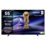 Hisense 139 cm (55 inches) E75Q Series 4K Ultra HD Smart 48W Speakers QLED TV 55E75Q (Black)