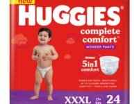 Huggies Complete Comfort Wonder Pants Triple Extra Large (XXXL) Size (17 Kgs+) Baby Diaper Pants, 24 count|5 benefits in 1 diaper| Bubble Bed softness | Upto 12 hour overnight absorption
