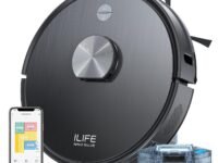 ILIFE A20 Pro Robot Vacuum Cleaner & Mopping,6500Pa Strong Suction,Advanced LiDAR Navigation,Customized Cleaning Upto 4500sft,5200mAh,WiFi App,Alexa,GH,Ideal for Cats,Dogs Hair