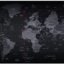 INOVERA World Map Extended Anti Slip Rubber Gaming Stitched Mouse Pad Desk Mat for Computer Laptop (Black, 890L x 400B x 2H mm)