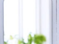 Ikea Glass Square Mirror with Two Side Tapes (Multicolour, 20x20 cm, 7 7/8x7 7/8 Inch) Wall Mount , ?Unframed