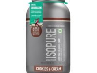 Isopure Whey Protein Isolate Powder with less than 1.5gm of Carbs and Vitamins for Immune Support - 1 kg Cookies & Cream, Vegetarian protein for Men & Women. Offer Pack