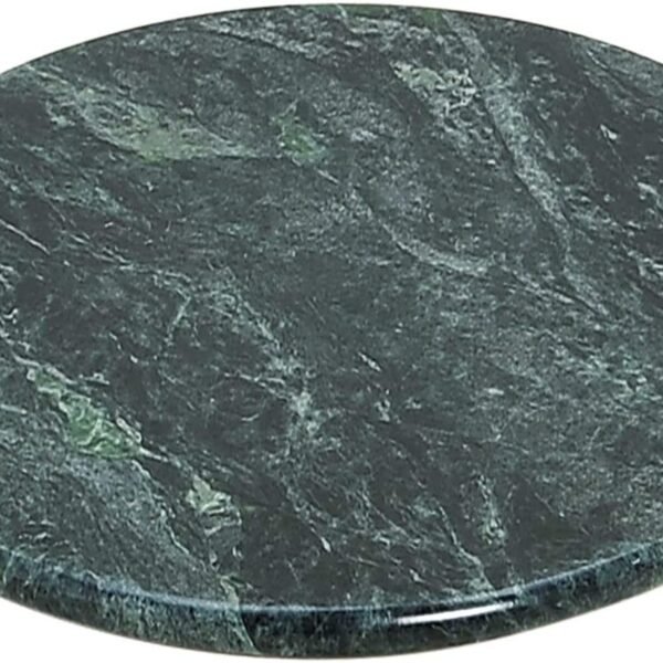 Jaipur Ace Indian Green Marble Chakla/Rolling Pin Board/Roti Maker/Phulka Maker/Chapati Maker for Home & Kitchen | Full Finished Marble Roti Maker Kitchen Utensil (10 Inch)