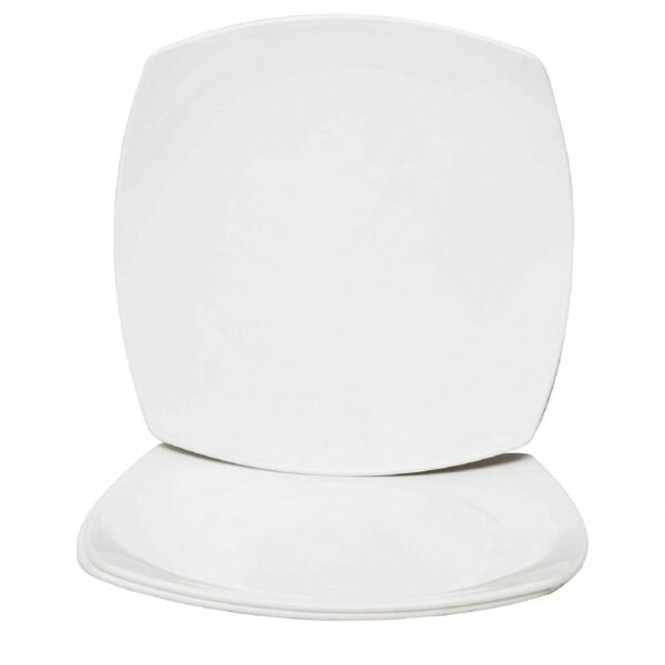 Kuber Industries Plastic Dinner Plates - 3 Pieces, White