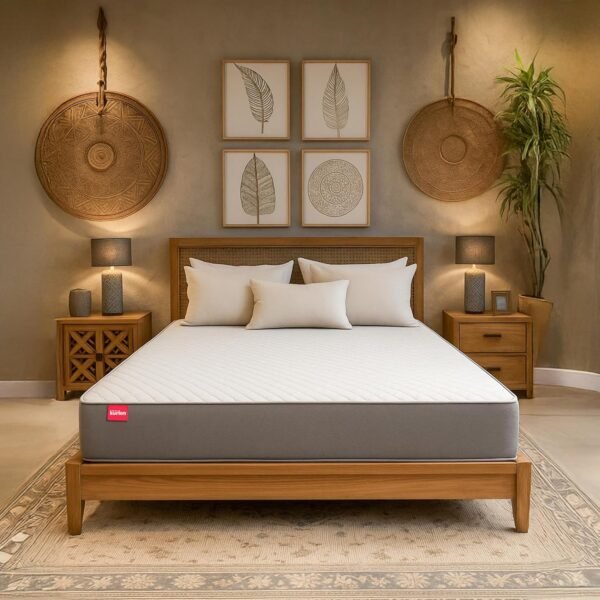 Kurl-On Orthopedic Mattress | High Density (HR) Foam | Memory Foam | Medium Firm | Back & Spine Support | King Size Mattress | 72x72x6 | 10 Yrs Warranty