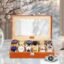 LEDO Watch Box Organizer Display Case Holder in 12 slots of Watches with Transparent Look Cream Velvet Interior