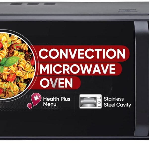 LG 28 L Convection Microwave Oven (MC2846BV, Black, Health Plus Menu, Indian Cuisine, Tandoor Se, Steam Clean & Stainless Steel Cavity)