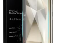 Lensarmor Samsung S24 Ultra Clear Borderless Tempered Glass – Military Grade 9H+ Premium Screen Protector for Galaxy S24 Ultra 5G – Ultrasonic Fingerprint Compatible Screen Guard – Edge-to-Edge 6.9"