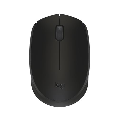 Logitech B170 USB Mouse,12-Months Battery Life, Ambidextrous, PC/Mac/Laptop - Black