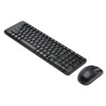 Logitech MK215 Wireless Keyboard and Mouse Combo for Windows, 2.4 GHz Wireless, Compact Design, 2-Year Battery Life(Keyboard),5 Month Battery Life(Mouse) PC/Laptop- Black