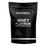 NAKPRO Platinum Whey Protein Isolate | 28g Protein, 6.36g BCAA | Easy Mixing, Low Carbs, Easy Digesting Whey Protein Supplement Powder (1 Kg, Malai Kulfi)