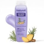 Naturali Anti Hairfall Shampoo | 3x Hair fall Control | With Rosemary, Biotin and Ginseng | No Sulfate No Paraben | Rosemary Shampoo for Hair Growth | 200 ml