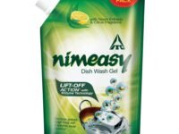 Nimeasy Dishwash Liquid Gel Refill Value Pack, Kitchen Cleaner, Utensil Cleaner Liquid with Enzyme Technology, Neem Extracts and Citrus Fragrance, Lift Off action, 900 ml