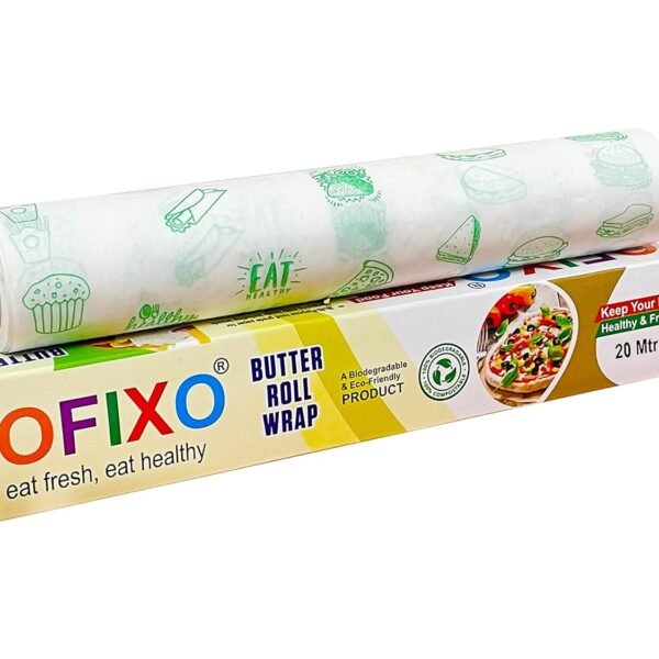 OFIXO Food WRAP Multipurpose Food Wrapping Paper | 20 Meter | Perfect Premium Food Wrapping Paper for Cooking, Baking, Packing and Serving Foods (Pack of 1)