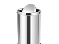 OPR Stainless Steel Swing Dust Bin with Lid| Garbage Bin, Trash Can for Home, Kitchen, Washroom, Bathroom and Offices (8 X 12 in. -10 Liter)