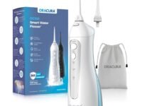 ORACURA Smart Water Flosser OC150 LITE with 150ml water tank capacity White | Portable & Rechargeable | IPX7 Waterproof | 3 Modes & 8 Adjustable Water Pressure Settings | Flossing at Home and Travel | 365 Days Warranty