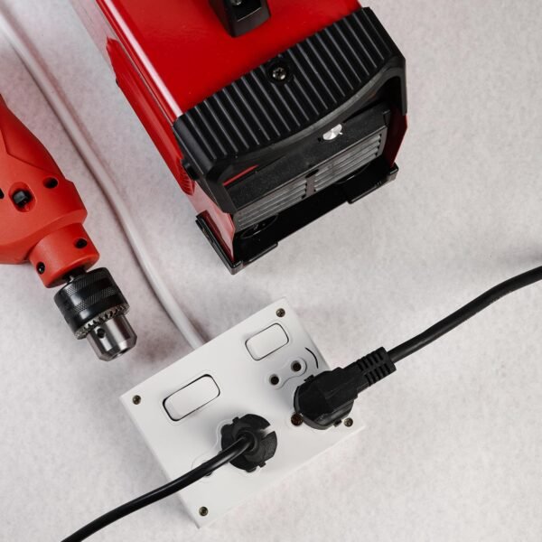 Ocko 6 Amp Electric Extension Board | 16 Amp 2 & 5 Pin Plug Socket with Individual Switch | 1.5mm Thick, 3 Core, 3 Meter Long Cable Cord for Small and Large Appliances, Home, Office (Pack of 1, White)