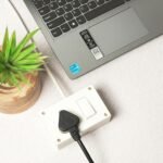 Ocko Electric Extension Board | 15A 16A 20A 3 Pin Plug Single Socket With Switch |1.5mm, 3 Core, 2 Meter Long Cable Cord For Heavy Duty Home Kitchen Office Outdoor Indoor Appliances (Pack Of 1, White)