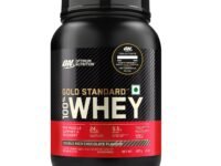 Optimum Nutrition (ON) Gold Standard 100% Whey Protein Powder 2 lbs, 907 g (Double Rich Chocolate), for Muscle Support & Recovery, Vegetarian - Primary Source Whey Isolate