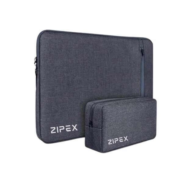 PHOTONIC 16-inch Laptop Case Laptop Charger Pouch | for Laptop Sleeve 15.6 15" | Waterproof Laptop Sleeve/Cover | Unisex | Grey, Laptop Cover Bag