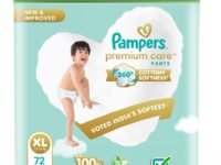 Pampers Premium Care Pant Style Baby Diapers | Extra-Large (XL size) | 72 Count | Voted India's Softest | All-in-1 with 360 Cottony Softness Diapers | 12-17kg