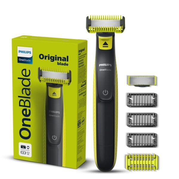 Philips OneBlade Turbo2X Face & Body Trim, Edge, Shave, Perfected for Skin Comfort, Dual Protech Tech, Suits All Skin Types, Wet & Dry Use, Electric Trimmer for Private Parts, QP 2824/10