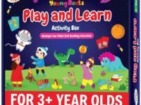 Play & Learn Activity Box for Kids | Educational Toys – Alphabet & Counting Puzzle, Write-Wipe Fun Activity Sheets, Animal Memory Game | Early Learning Kit for Preschoolers (Age 3 & 3+)