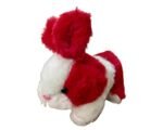 Plush Bunny Rabbit Soft Toy, Red and White, 17 cm x 22 cm x 14 cm