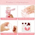 Prokart Premium Bus Water Bottle With Strap For Kids | Cute Drinking Jug with Wheels Leakproof, 500 ML | Portable Drinking Bottle for Kids Girls & Boys School Supplies (Pink)