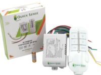 Quick Sense (QS-RF01) 4-Way RF Remote Control Switch – Wireless Remote Operated Light & Fan Controller, Standard Size Smart Switch for Home, Office & Automation