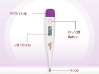 SHIKON SK-033 Digital Thermometer, Fast Reading, Mercury Free, Fever Alarm, Memory function, Low Battery Indicator, Auto Switch Off, Two Year Warranty, Made in India