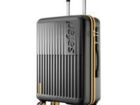 Safari Astra Neo 8 Wheels 76cm Large Size Check-in Trolley Bag, Hard Case Polycarbonate, 360 Degree Wheeling Luggage for Men & Women, Travel Bag, Suitcase for Travel, Trolley Bags for Travel, Black