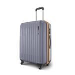 Safari Genius Alley 66cm Medium Check-in Trolley Bag Hard Case Polypropylene, 4 Spinner Wheels, 360 Degree Wheeling Luggage, Travel Bag, Suitcase for Travel, Trolley Bags for Travel, Flintstone