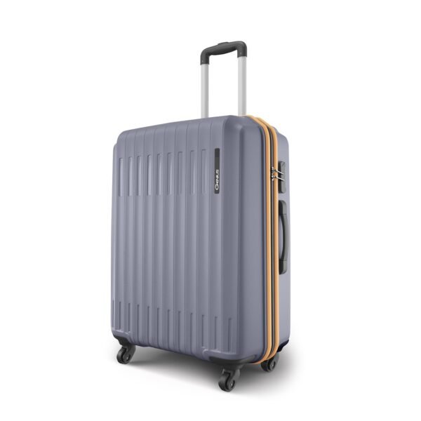 Safari Genius Alley 66cm Medium Check-in Trolley Bag Hard Case Polypropylene, 4 Spinner Wheels, 360 Degree Wheeling Luggage, Travel Bag, Suitcase for Travel, Trolley Bags for Travel, Flintstone