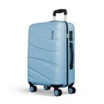 Safari Large Polycarbonate (Pc) Persia Spinner Suitcase Hardside Size Check-in 4 Wheels Luggage Pearl Blue Color 77Cm