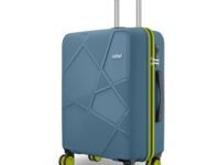 Safari Pentagon Neo 8 Wheels 66Cm Medium Checkin Trolley Bag, Hard Case Polypropylene 360 Degree Wheeling Luggage for Men & Women, Travel Bag, Suitcase for Travel, Trolley Bags for Travel, Ink Blue