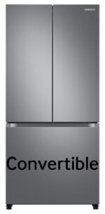Samsung 550 L, Convertible, Digital Inverter, Frost Free French Door Refrigerator (RF57A5032S9/TL, Silver, Refined Inox)