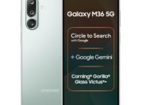 Samsung Galaxy M36 5G (Serene Green, 8 GB RAM, 256 GB Storage)| Circle to Search| Google Gemini| Corning Gorilla Glass Victus+| 7.7mm Slim| AI Enhanced 50 MP OIS Triple Camera| Unmatched Nightography