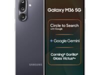 Samsung Galaxy M36 5G (Velvet Black, 8 GB RAM, 128 GB Storage)| Circle to Search| Google Gemini| Corning Gorilla Glass Victus+| 7.7mm Slim| AI Enhanced 50 MP OIS Triple Camera| Unmatched Nightography