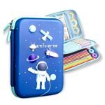 Sanghariyat® Big Size Eva 3D Cover Large Capacity Space Astronaut Pencil Case Compartments, School Pouch Premium Stylish Pen Holder (Big Size Astronaut Pencil Case, Ethylene Vinyl Acetate (EVA) Blue)