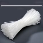 Self Locking Cable Ties (4 Inches 100mm X 2.5mm, 1000 Pcs) | White | Heat Resistant Cable Zip Ties | Self-Locking Cable Organizer | Anti - Slip Wire Organizer | For Indoor & Outdoor