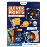 Skillmatics Space Construction Paper for Kids - 120 Double-Sided Printed Sheets (9x12), Patterned Craft Paper for Art Projects, STEM Activities, DIY Crafts, Scrapbooking & School Supplies