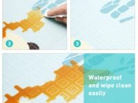 Skylofts Waterproof Double Side Playmat for Babies Crawling Mat for Kids Picnic Baby Mat/Playmat for Kids (Large Size Random Print) with Zip Bag (120 cm x 180cm) (150cm*200cm XPE)