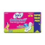 Sofy AntiBacteria XL - 290mm | 48 Count pads | For Women Sanitary Pads | Keep Skin Dry | 6 Layer Deep Absorption | Herbal Shield | Hygiene & Herbs | X-Large