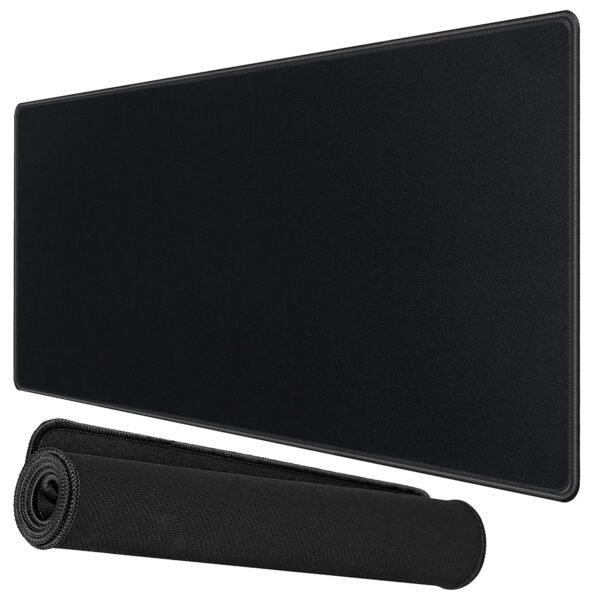 Storite Extra Large 1200x600x5mm Speed Type Extended Gaming Mouse Pad with Stitched Embroidery Edges,Non-Slip Rubber Base Mousepad Desk Mat Keyboard Pad for Laptop/Computer Office PC & Home - Black