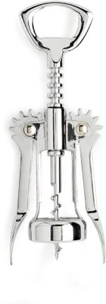 Styxon Premium Stainless Steel Wine, Professional and Portable Bottle Opener, All-in-One Winged Corkscrew, | 2" X 6.9" | Silver