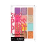Swiss Beauty 24/7 Passport Eyeshadow Palette for Eyes | Long-Lasting | 12 shades | Smooth & Blendable (Grand Arrival - Party)