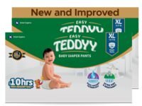 TEDDYY Baby Easy Extra Large Diaper Pants 108 Count (Pack of 2), 12-17 kgs, 10 hrs Leak Protection, Anti - Bacterial