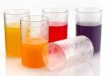 THE SR BRAND Plastic Unbreakable Water,Juice, Drinking Glass Set Glass Set (250 Ml, Glass) Glass Set (Blur Transparent Diamond Triangles, 6)